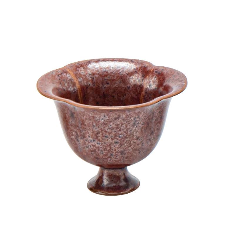 仿宋陶瓷茶盏复古风茶室主人杯品茗杯防烫杯垫客用禅意茶杯茶点盘
