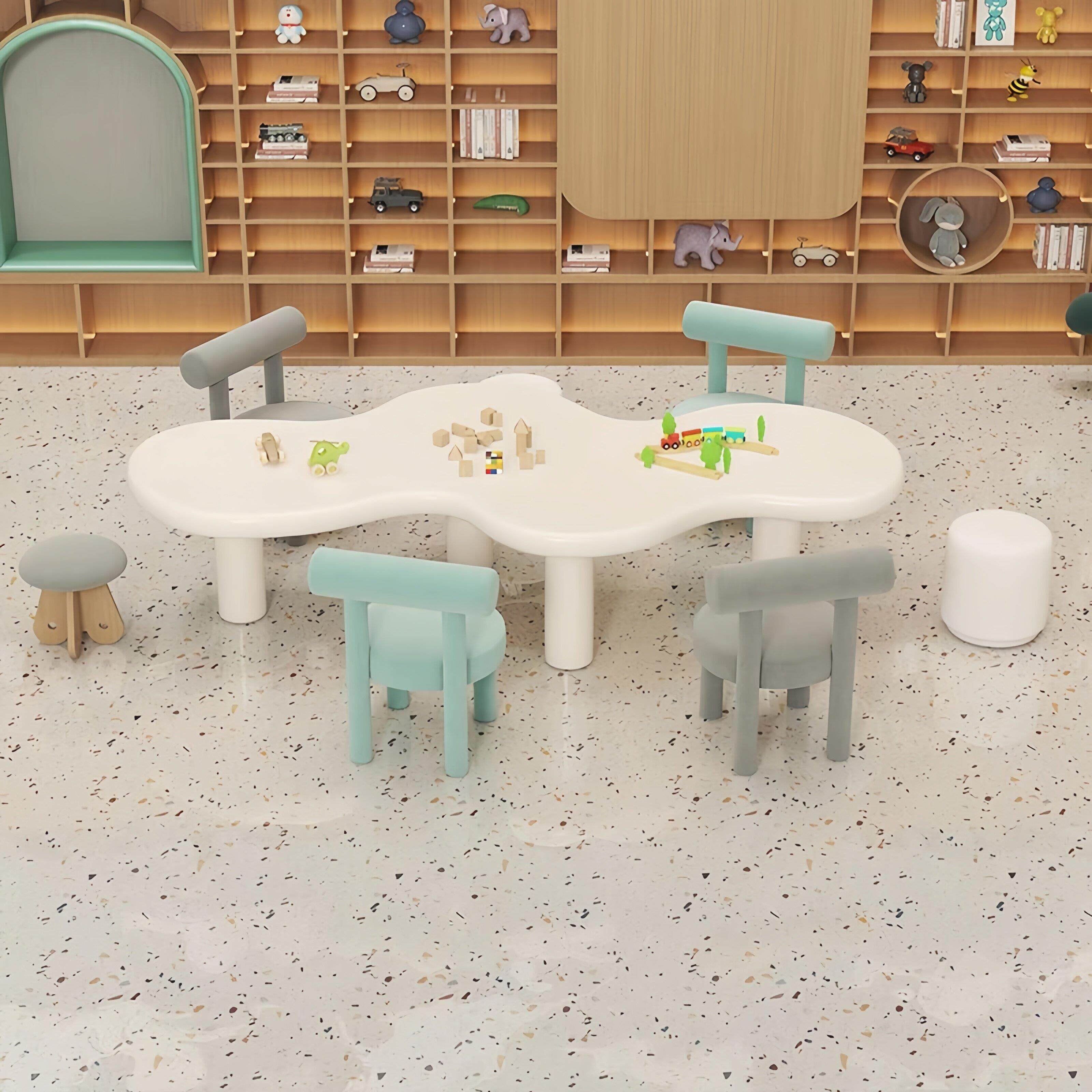幼儿园儿童桌椅组合宝宝早教桌椅样品屋展示中心儿童桌椅组合手工
