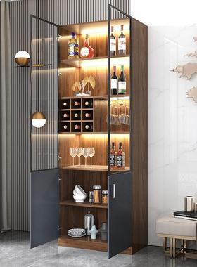 柜靠墙边用餐高玻档约酒柜展奢示双门储物柜ZG-65855现代简客厅璃