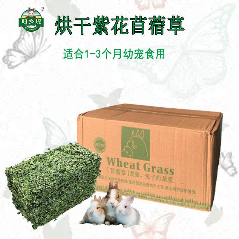 宠物兔豚鼠磨牙牧草专用品25年新紫花苜蓿草混合高纤维仓鼠兔子