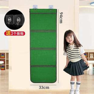 幼儿园美术作品展示袋a5绘本图画本收纳袋挂墙式透明挂袋卡片挂袋