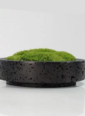 永恒苔藓微景观新中国风大理石盆景售楼处桌面装饰创意绿色植物装