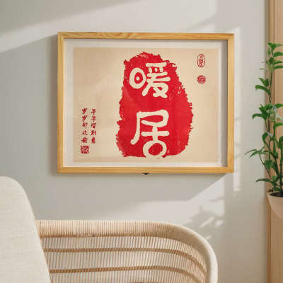 实木电表箱遮挡装饰画免打孔配电箱多媒体电闸开关弱电箱客厅挂画