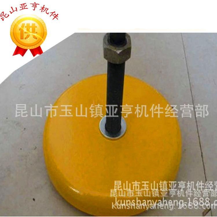 供应重型机床减震可调整垫铁圆形钢板垫铁橡胶减震地脚降噪地脚