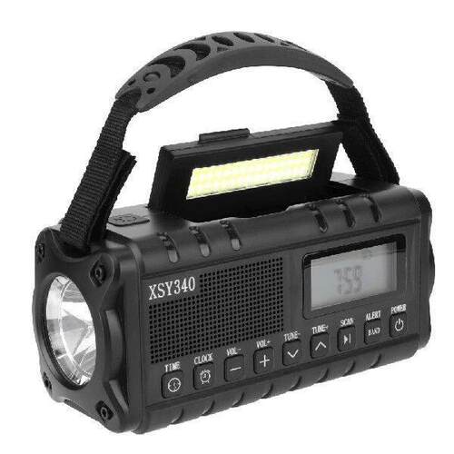 10000mAh Emergency Hand Crank Radio Digital Display