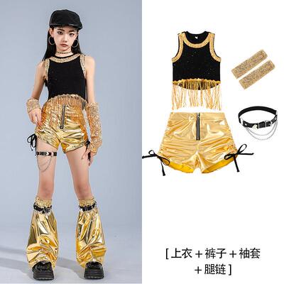 正品爵士服装女童表演套装夏儿潮童JAZZ街舞服幼儿舞模特走秀演出
