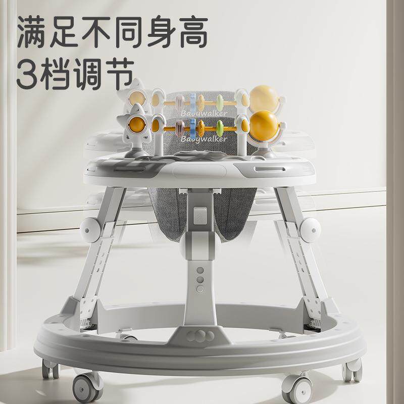 幼学步儿车6-18个月音乐多能防O型腿防侧可折功叠718宝宝助步翻童