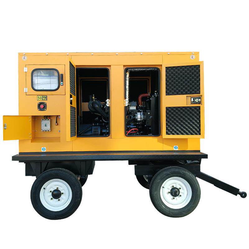 动力柴油发电机组30KW-3000千瓦三相380V四轮移动静音发电机