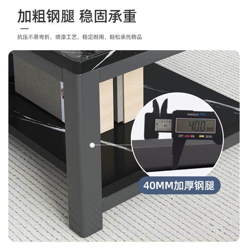 办公室茶几客厅家用方几钢化玻璃茶几小户型简约现代轻奢办公茶桌