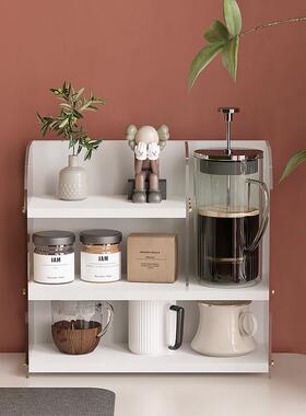 家用陈列架置物架多层杯架亚克力杯子收纳架桌面杂物书桌厨房架子