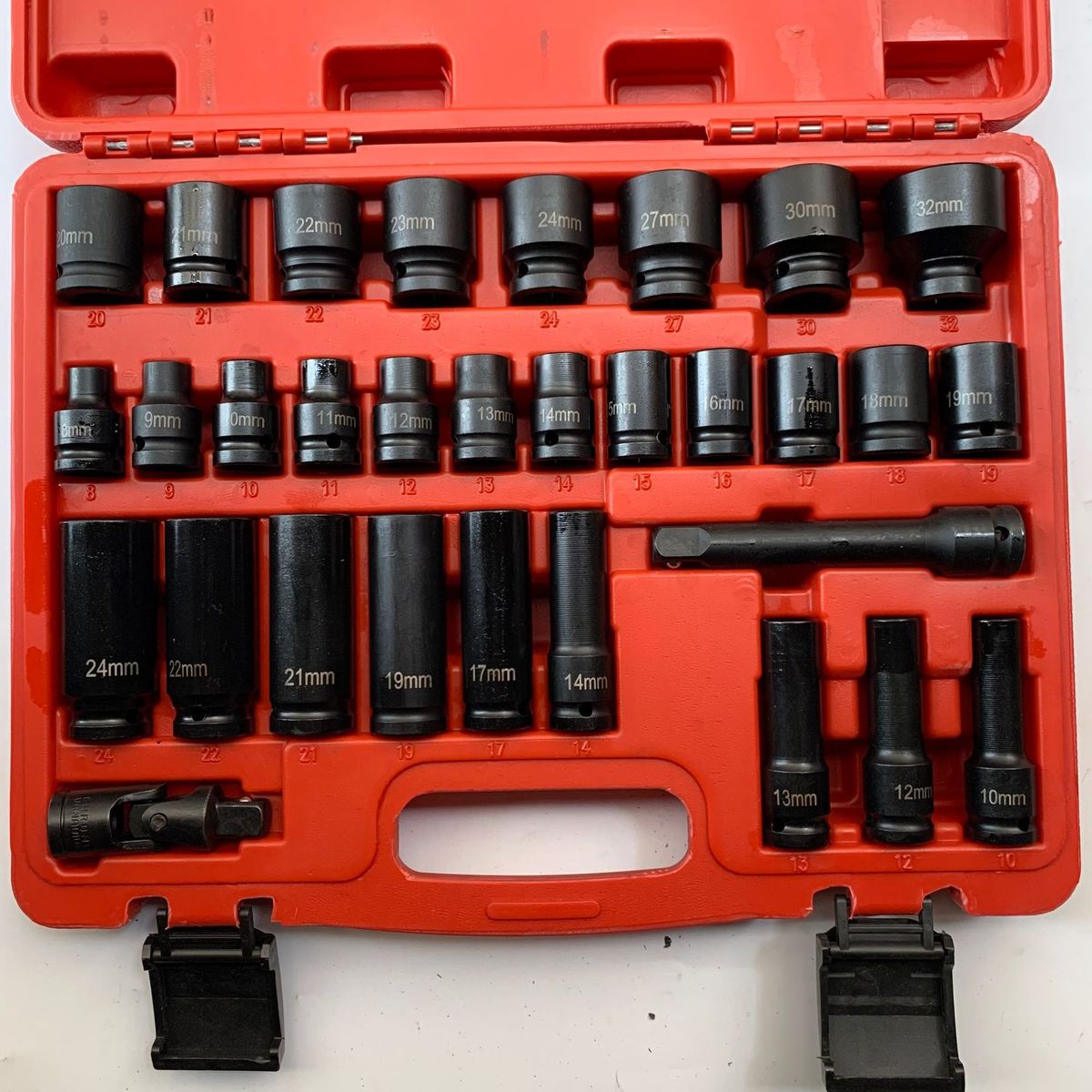 小风炮套筒31件套1/2重型加厚加长旋具电动扳手工具六角套筒套装