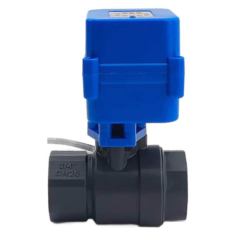 微型电动球阀DN154分5V/12V/24V/220VPVc二通外丝自动化设备小型