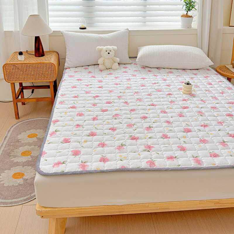 2024可折叠新款泡泡棉软床垫床护垫席梦思榻榻米保护垫床单四季游