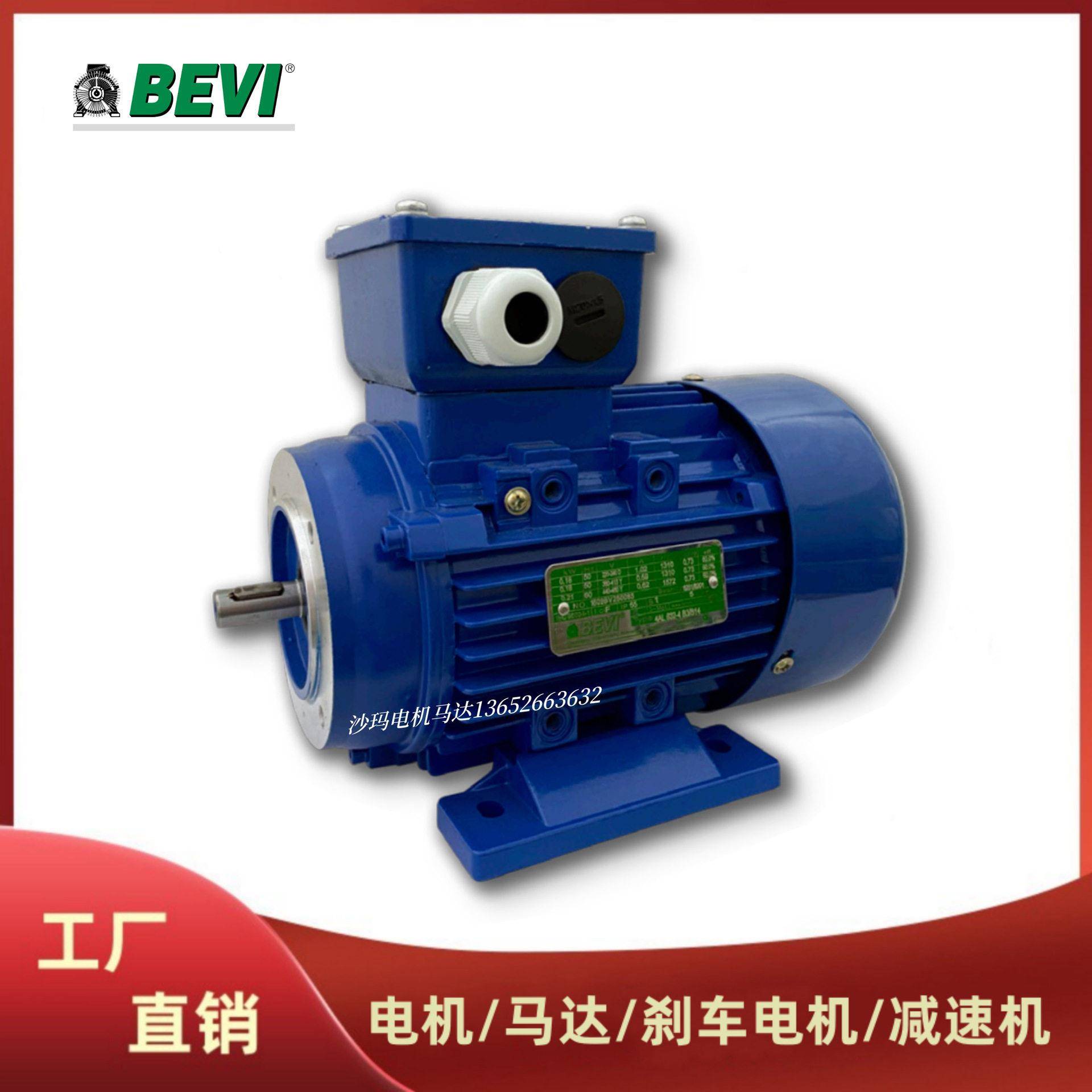 丹麦BEVI电机马达4A3D/系列三相异步电动机0.090.120.18~15W