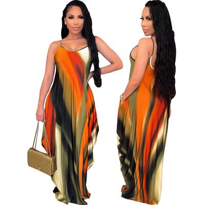 Women's Summer Vacation Style Boho Sundresses Round Dress