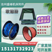 风机软连接伸缩式 风管软接头帆布排烟管道耐高温硅胶布减震软接