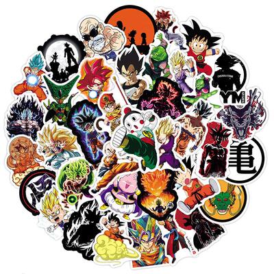 10/30/50PCS Dragon Ball Cool Anime Stickers Decals Decoratio
