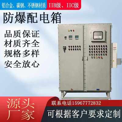 防爆配电柜防爆PLC触摸屏柜防爆IIC控制柜防爆温控仪表电箱正压柜