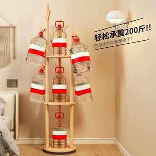 衣服置物架子客厅家用卧室轻奢实木挂架 旋转衣帽架落地挂衣架立式