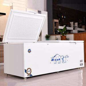 尚厨冰柜商用大容量卧式冰箱冷藏冷冻两用节能冷柜家用冷冻展示柜