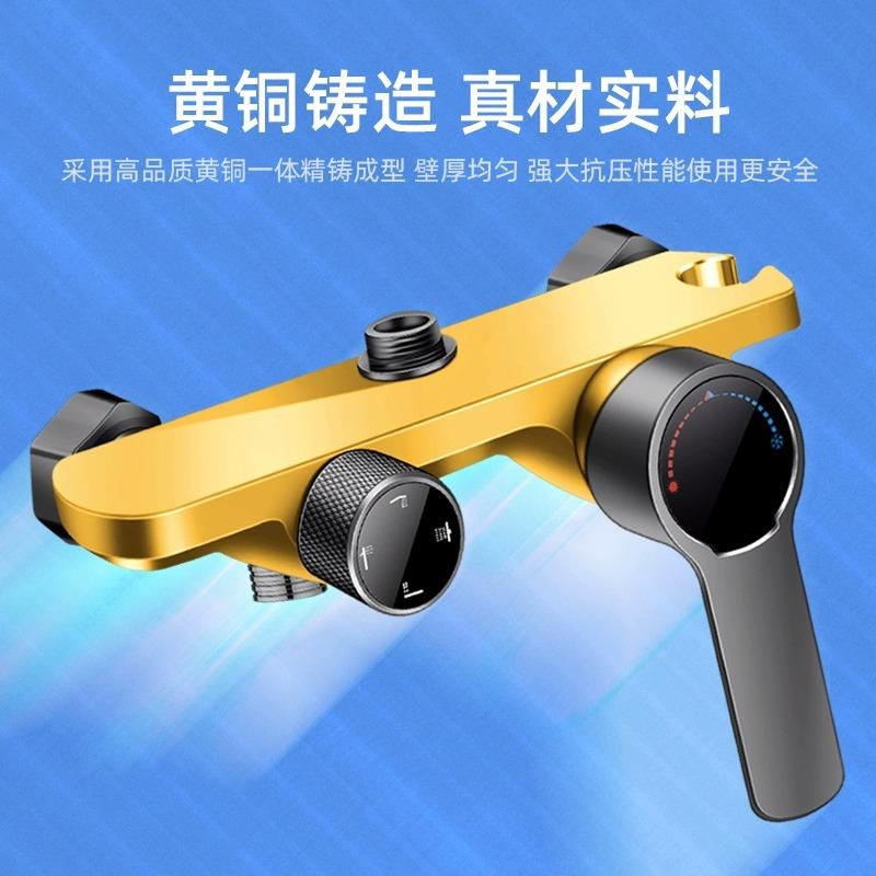新款直销枪灰色淋浴花洒套装增压喷头家用淋浴器花洒头浴室神器壁
