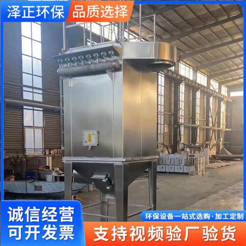 不锈钢除尘器 304不锈钢脉冲布袋除尘设备加工单机除尘器厂家泽正