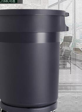 大垃圾桶形户号外大容量水桶厨房餐饮带轮子商用圆可移动F96MTT5T