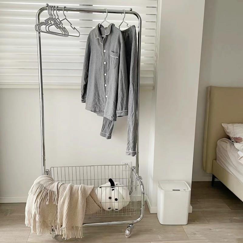 衣架落地卧室晾挂衣架移动轻奢高级转角衣帽架隔夜收纳衣服置物架