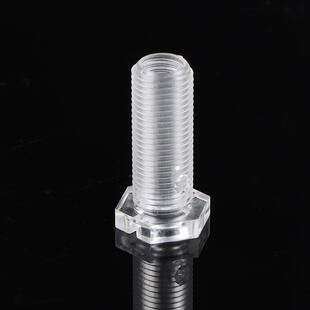 SSU角空心牙管塑带头塑料牙管灯饰料配件透塑明六六角牙管料空心