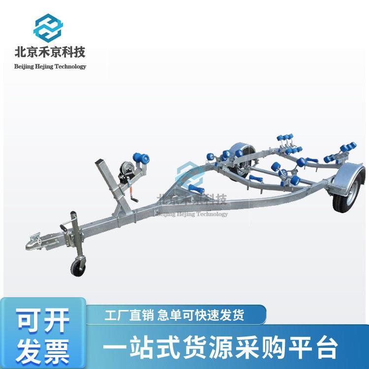 水上救援船拖车架抗洪抢险船用拖车游艇快艇铝合金便携式拖车