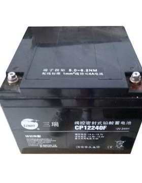三瑞蓄电池CP12V7AH17A24A38A40A65A100A120A直流屏 UPS电源机房
