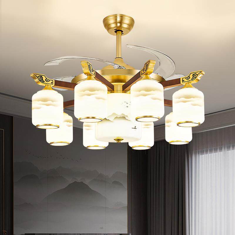 新中式全铜吊灯轻奢别墅顶大气餐971厅室卧实木厅新款客灯中国风