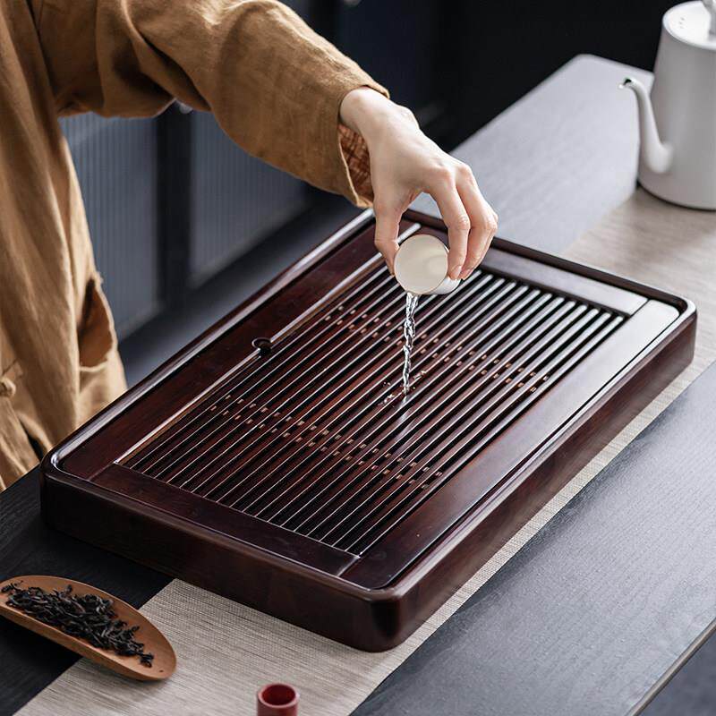 小型功夫茶具泡茶台现代家居客厅茶几茶托盛水蓄水盘实木茶盘家用