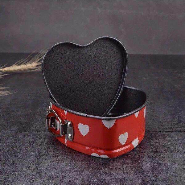 3Pcs-set Color box Mini Heart circular rectangle Cake mould - 实物图