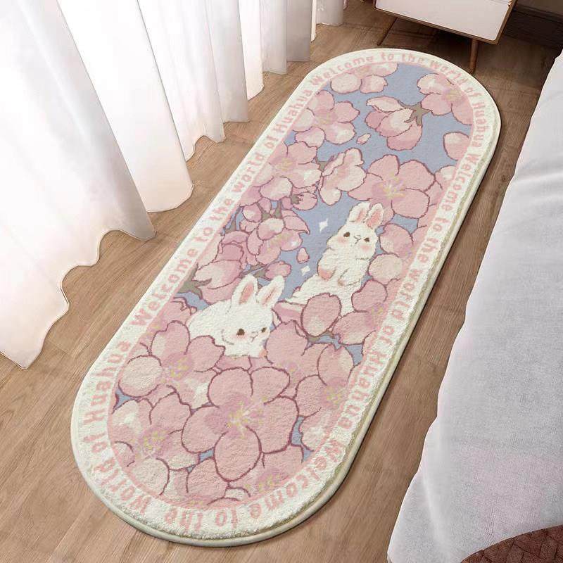 ins风卧室地毯少女长条毛绒飘窗垫客厅儿童房床边毯房间装饰地垫,居家布艺,床边毯,淘宝优惠券,粉丝福利购,淘宝优惠卷