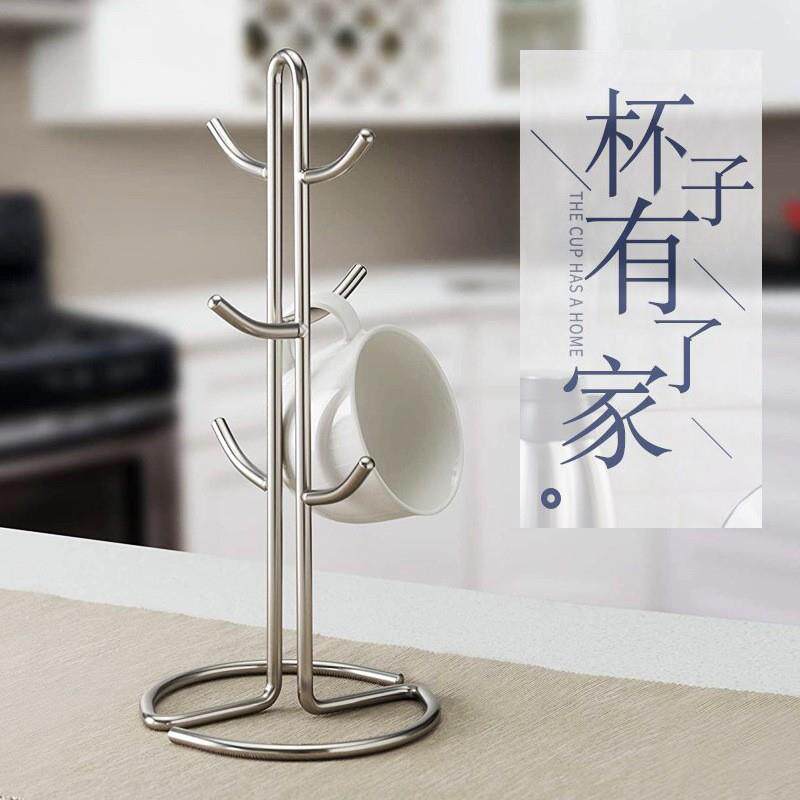 马克杯置物架 多功能收纳杯架家用台面大号水杯沥水架 日用餐厨
