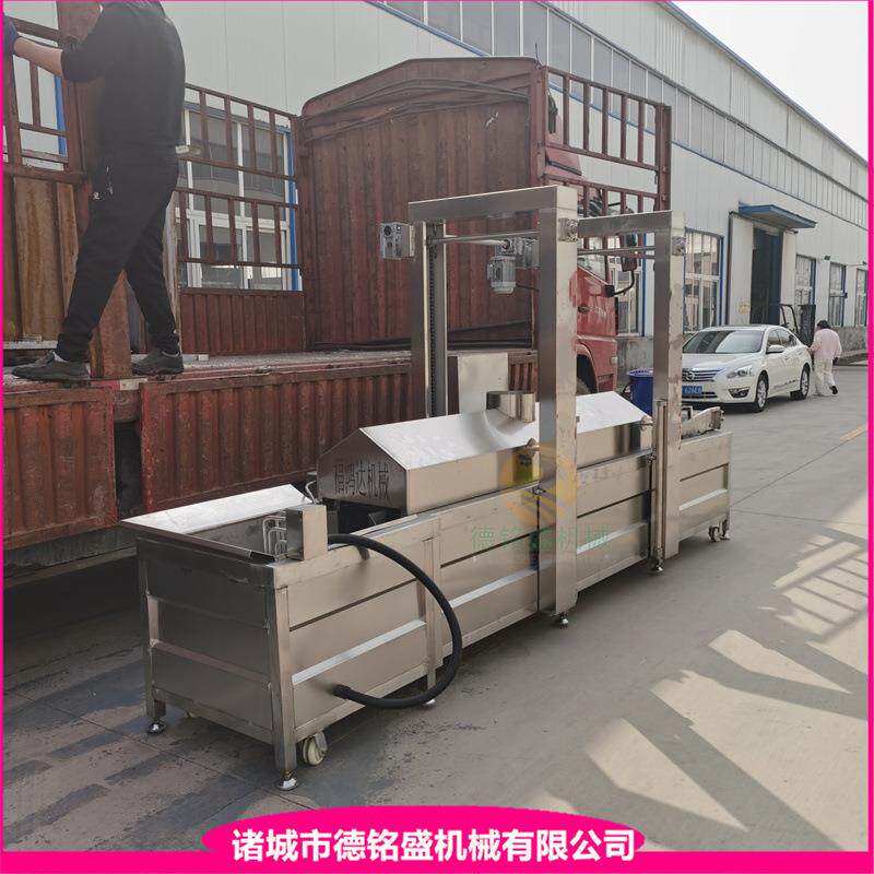 滤面粉机器 炸大盘馓子网带式油炸机 蚌埠馓子油炸设备