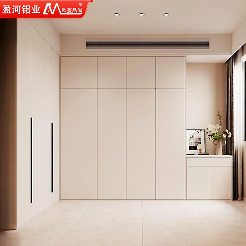新款直销铝合金衣柜成品定制卧室大容量收纳衣帽间现代白色简约衣