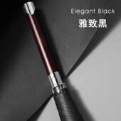 高档美长柄直杆伞雨伞男士 晴两用大雨号复度古柄双人直伞M1150