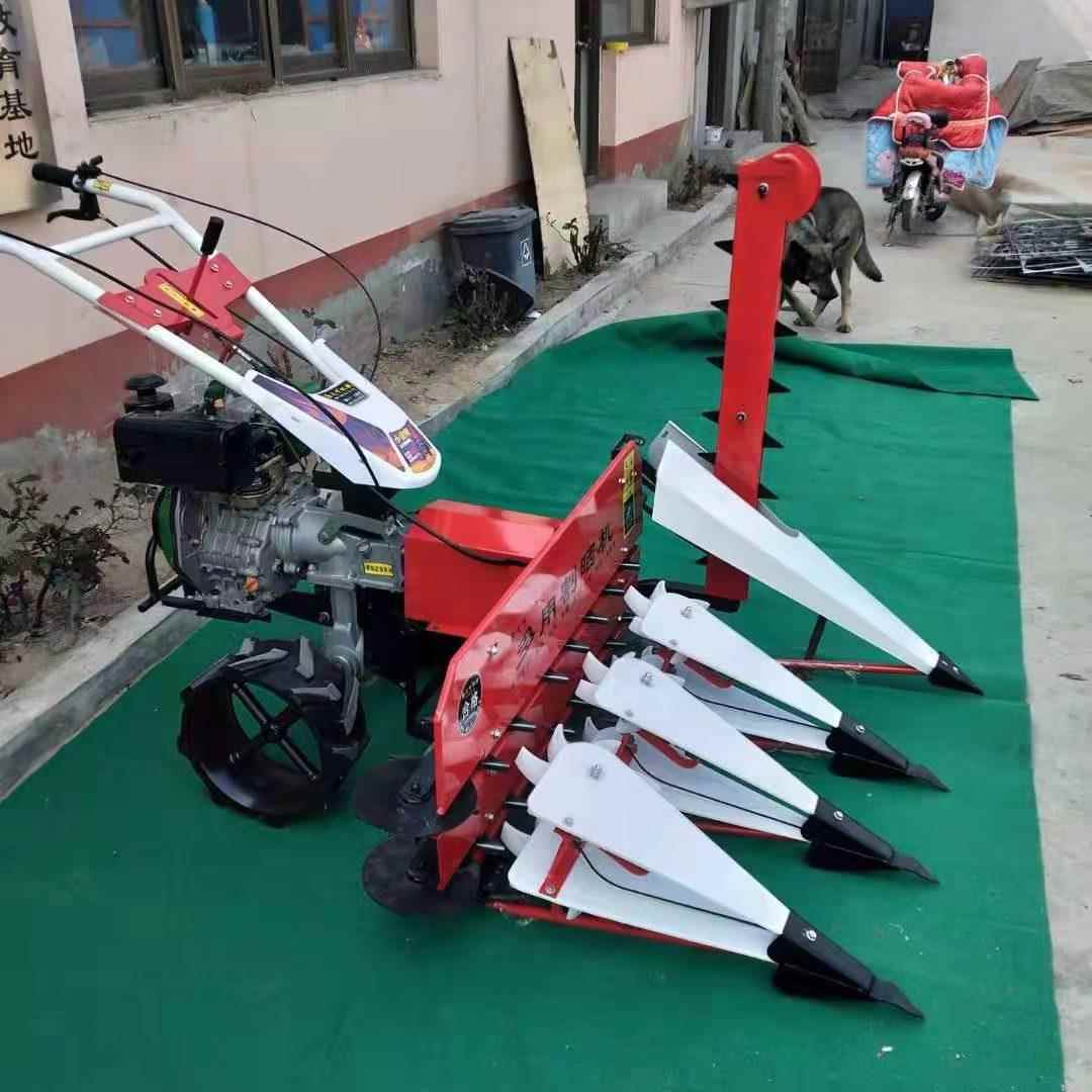 手扶式多功能小型水稻割晒机玉米收割机械