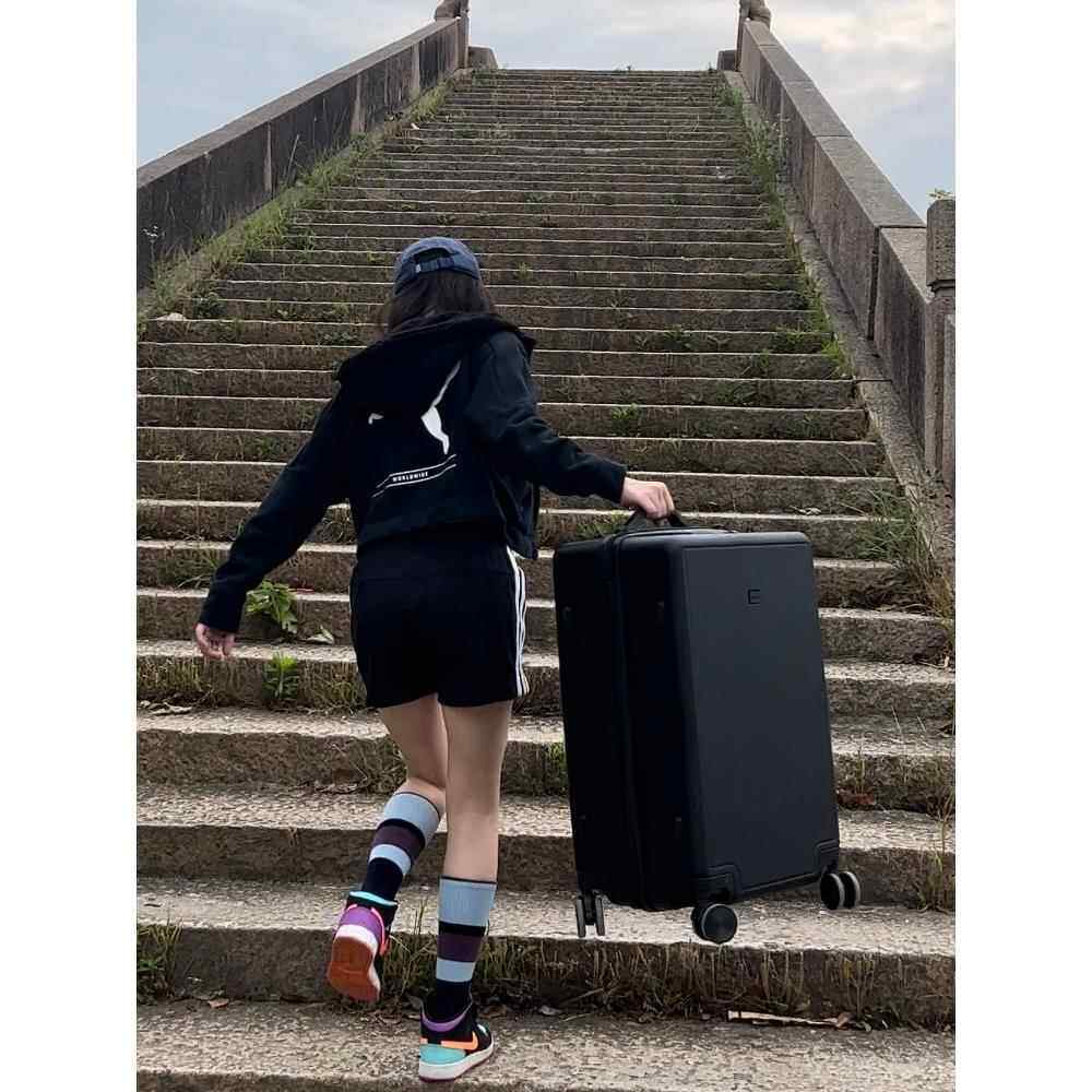 高档简约超轻李箱女静拉杆男20登机音箱学行生万向轮日系旅箱行箱