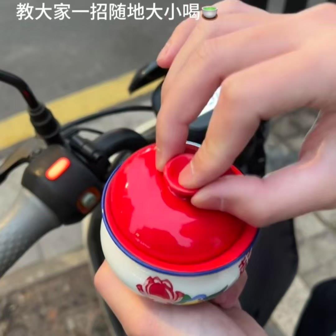 痰盂水杯鸳鸯茶碗怀旧复古茶杯家用敬茶杯功夫茶具套装茶水泡茶杯