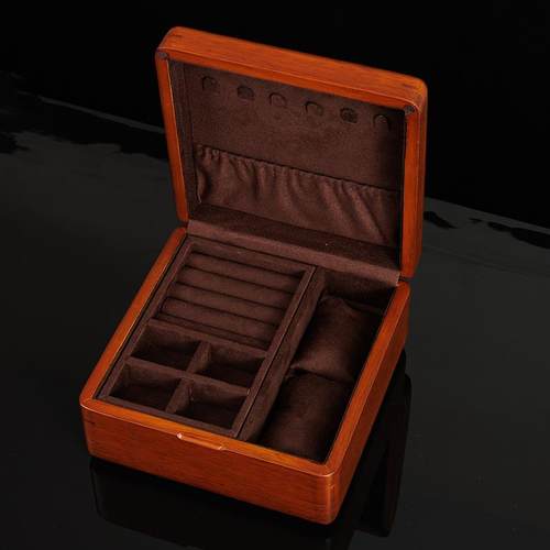 高档俪丽首饰盒收纳盒实便携耳饰手镯盒珠宝戒指吊坠手项表链饰品