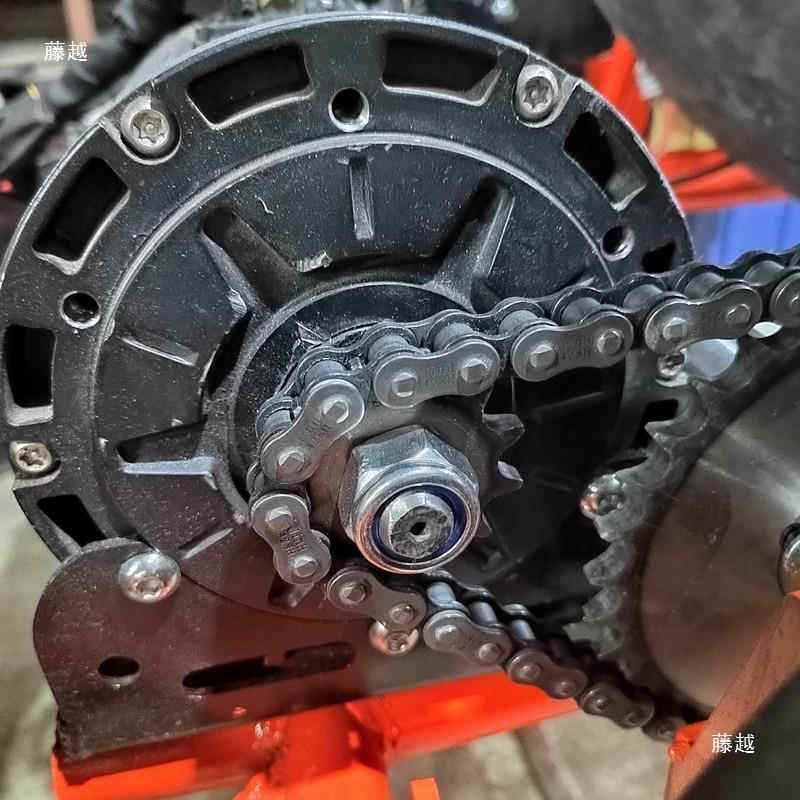 全顺30004W/0001W中置电机链条齿轮装428链条2齿1UQW314改齿小齿