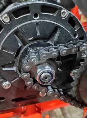 全顺30004W/0001W中置电机链条齿轮装428链条2齿1UQW314改齿小齿