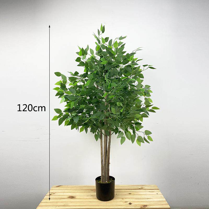 仿真绿植榕树办公室酒店仿真树景观假树植物盆栽人造榕树