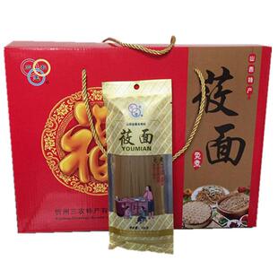山西特产 面食 忻州三农恋 莜面挂面 早餐 方便 1800克 礼盒包邮