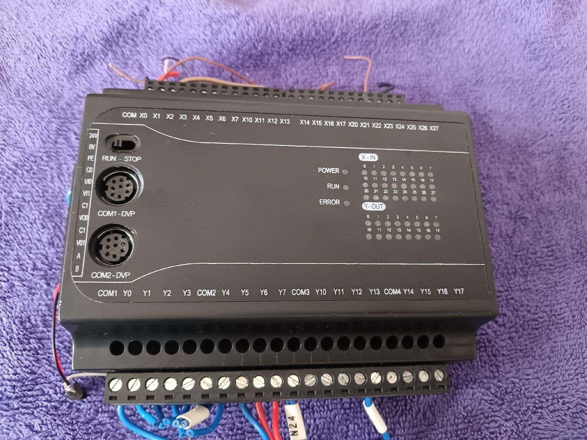 PLC可编程控制器EX1N-40MR(v),拆机件，功能完好