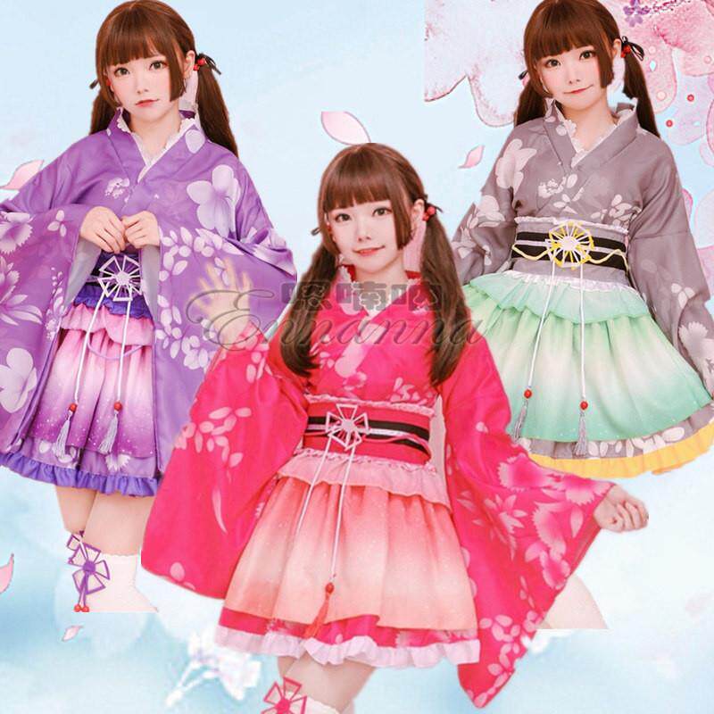 lovelive浴衣cosplay日常女装真姬海未夏日祭觉醒短和服装cos乃果