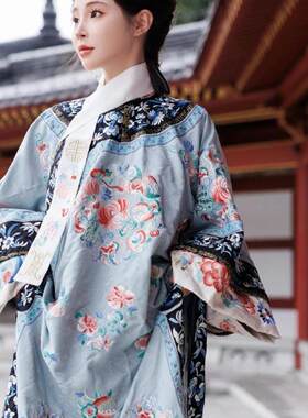 格格服装贵妃皇后民族风满族清代清朝清汉女氅衣旗装宫廷汉服古装